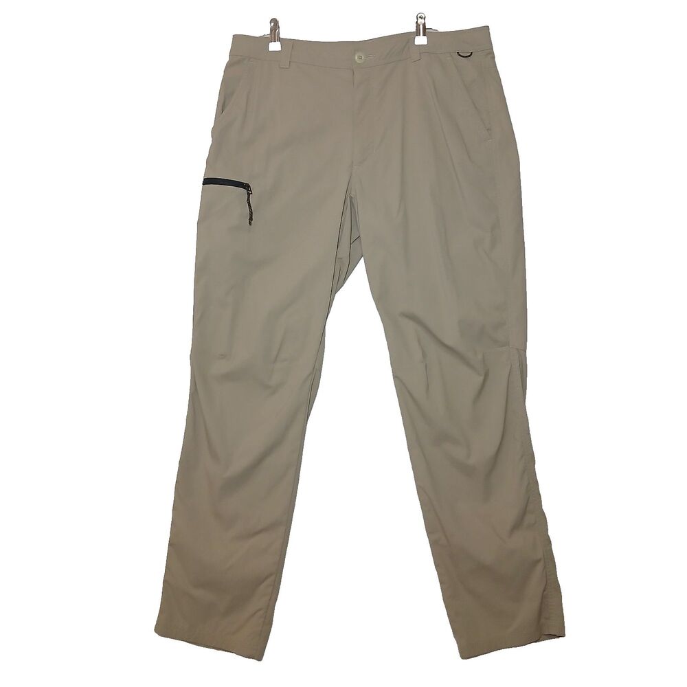 REI Co-op Sahara Cargo Hiking Pants Mens 36x30L Relaxed Tan Khaki Outdoor #1072